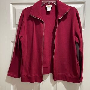 Talbots Deep Red Casual Jacket